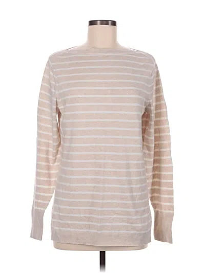Pre-owned J.crew Factory Store Long Sleeve T-shirt In Tan