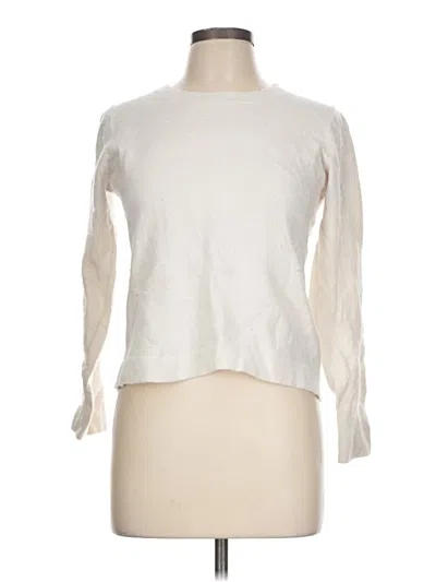 Pre-owned J.crew Factory Store Long Sleeve T-shirt In White