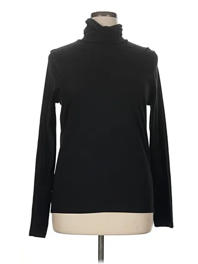 Pre-owned J.crew Factory Store Long Sleeve Turtleneck In Black