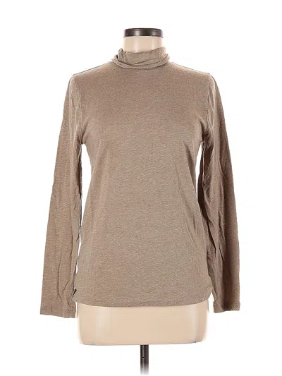 Pre-owned J.crew Factory Store Long Sleeve Turtleneck In Brown