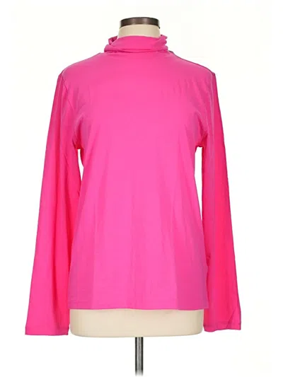 J.crew Factory Store Long Sleeve Turtleneck In Pink