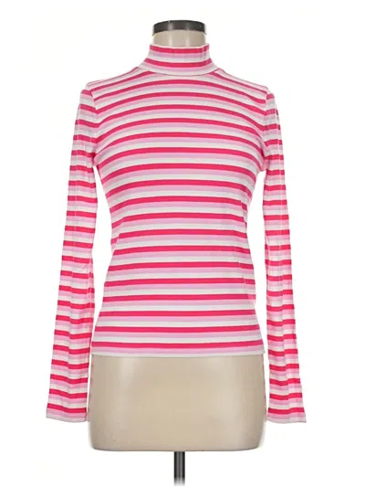 J.crew Factory Store Long Sleeve Turtleneck In Pink
