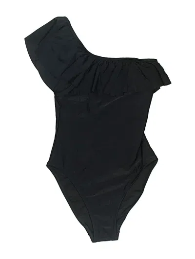 Pre-owned J.crew Factory Store One Piece Swimsuit In Black