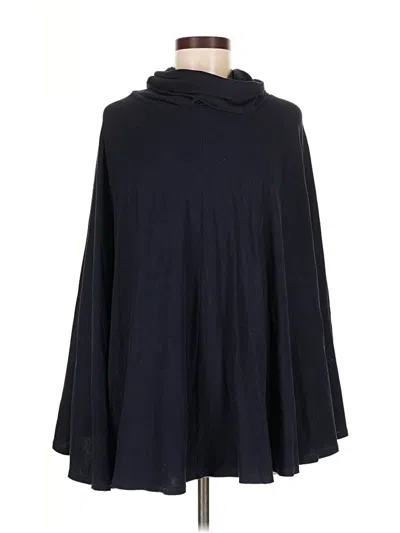 Pre-owned J.crew Factory Store Poncho In Black