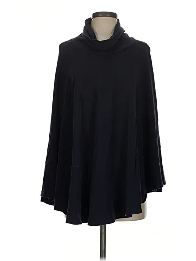 Pre-owned J.crew Factory Store Poncho In Black