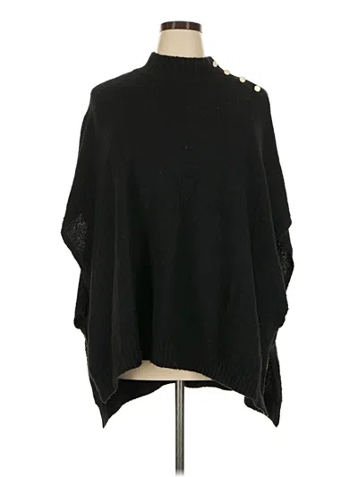 Pre-owned J.crew Factory Store Poncho In Black