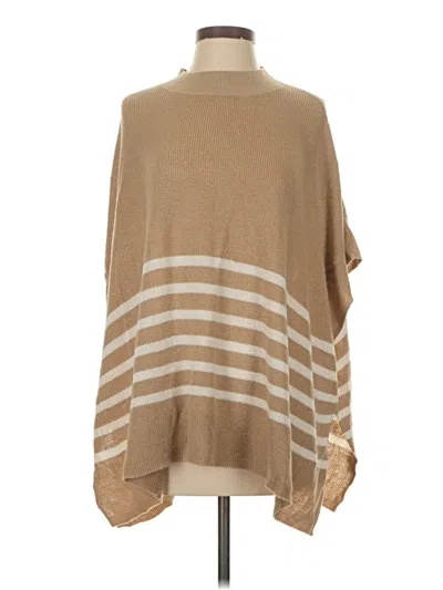 Pre-owned J.crew Factory Store Poncho In Brown