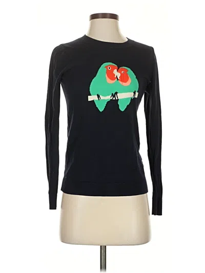 Pre-owned J.crew Factory Store Pullover Sweater In Black