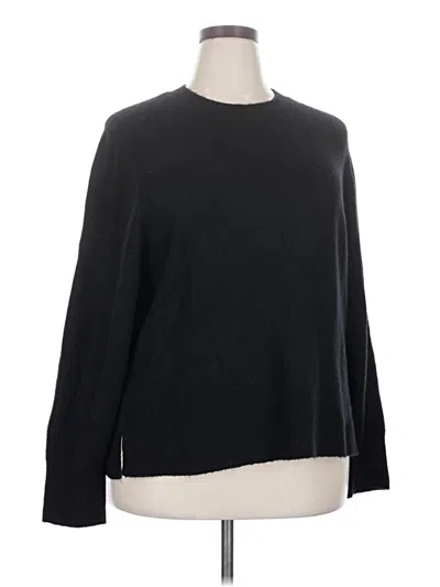 Pre-owned J.crew Factory Store Pullover Sweater In Black