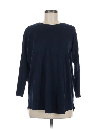 Pre-owned J.crew Factory Store Pullover Sweater In Blue
