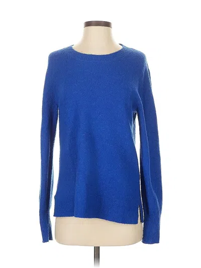 Pre-owned J.crew Factory Store Pullover Sweater In Blue
