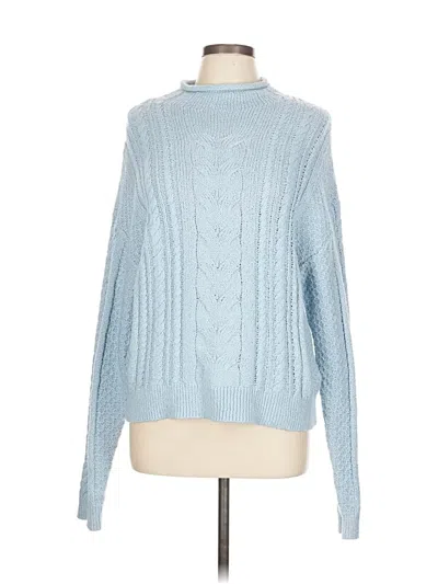 Pre-owned J.crew Factory Store Pullover Sweater In Blue