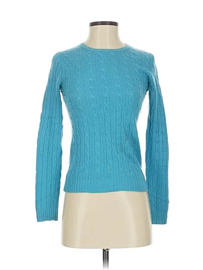 Pre-owned J.crew Factory Store Pullover Sweater In Blue