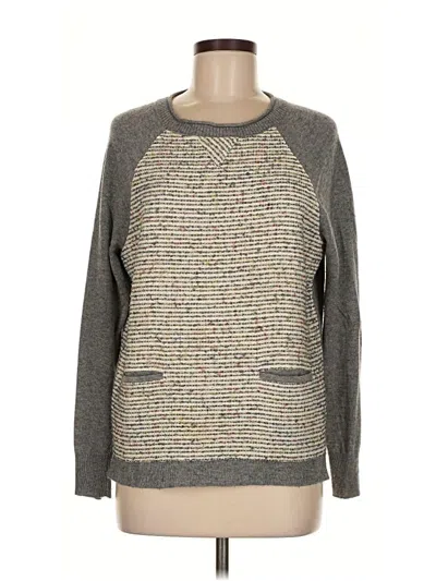 Pre-owned J.crew Factory Store Pullover Sweater In Gray