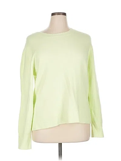 Pre-owned J.crew Factory Store Pullover Sweater In Green