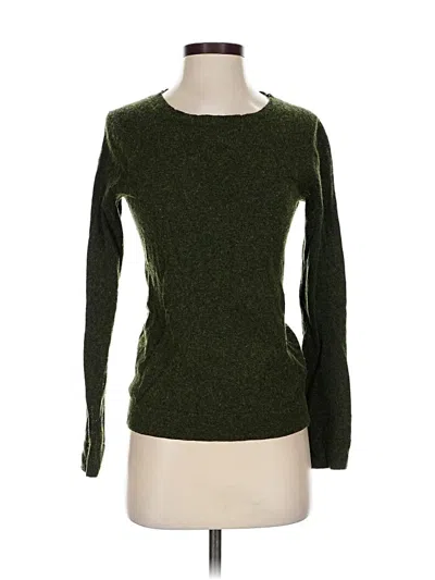 Pre-owned J.crew Factory Store Pullover Sweater In Green
