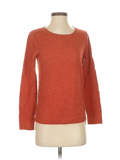 Pre-owned J.crew Factory Store Pullover Sweater In Orange