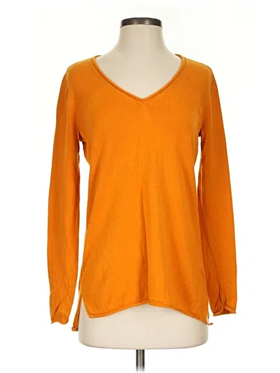 Pre-owned J.crew Factory Store Pullover Sweater In Orange