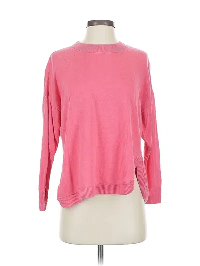 Pre-owned J.crew Factory Store Pullover Sweater In Pink