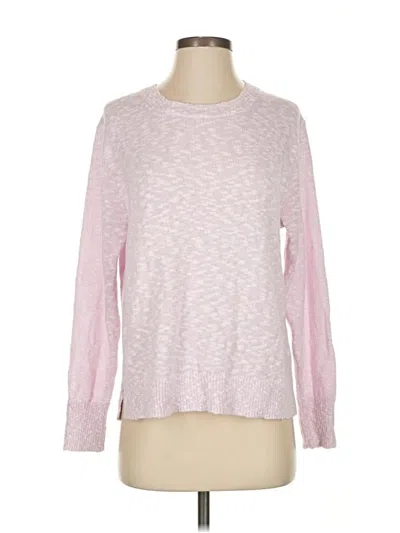 Pre-owned J.crew Factory Store Pullover Sweater In Pink
