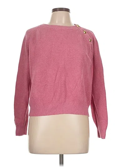 Pre-owned J.crew Factory Store Pullover Sweater In Pink
