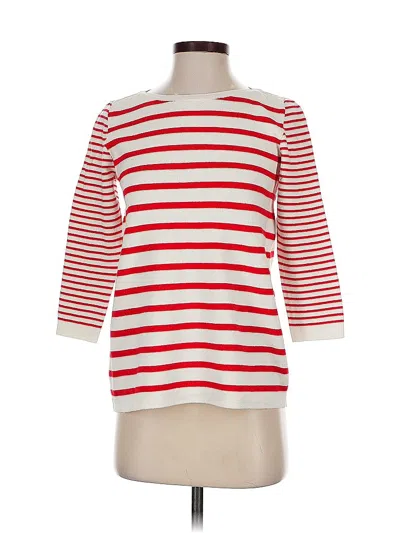 Pre-owned J.crew Factory Store Pullover Sweater In Red