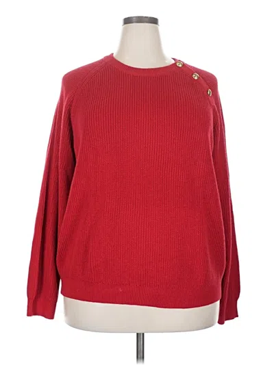 J.crew Factory Store Pullover Sweater In Red