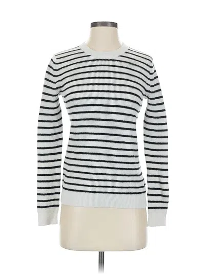 Pre-owned J.crew Factory Store Pullover Sweater In Silver