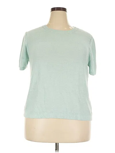 Pre-owned J.crew Factory Store Pullover Sweater In Teal