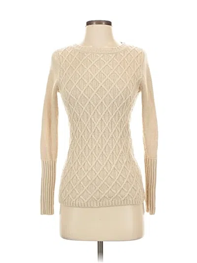 Pre-owned J.crew Factory Store Pullover Sweater In White