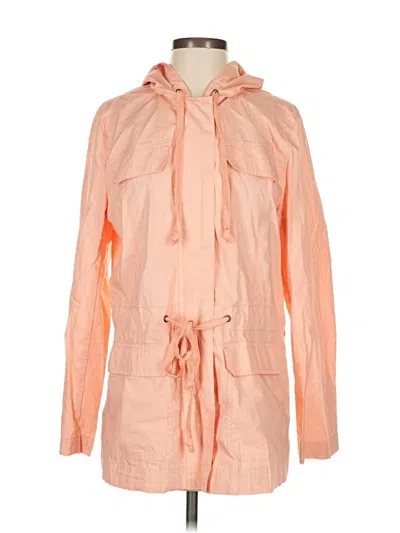Pre-owned J.crew Factory Store Raincoat In Orange