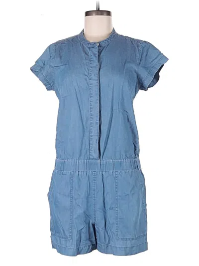 Pre-owned J.crew Factory Store Romper In Blue