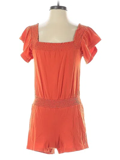 Pre-owned J.crew Factory Store Romper In Orange