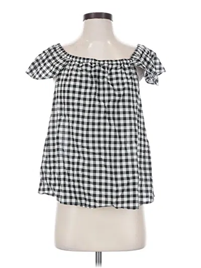 J.crew Factory Store Short Sleeve Blouse In Multi