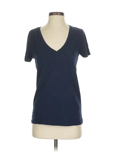 Pre-owned J.crew Factory Store Short Sleeve T-shirt In Blue