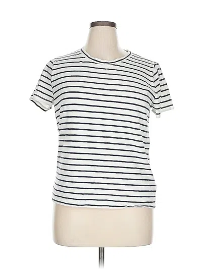 Pre-owned J.crew Factory Store Short Sleeve T-shirt In Blue