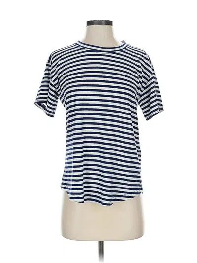 Pre-owned J.crew Factory Store Short Sleeve T-shirt In Blue