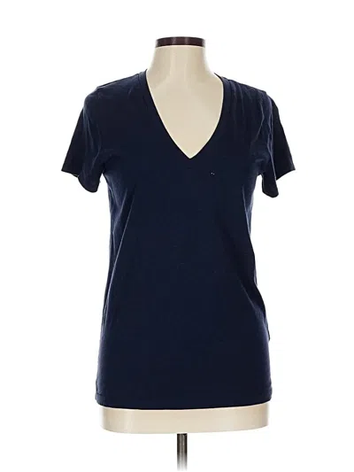 Pre-owned J.crew Factory Store Short Sleeve T-shirt In Blue