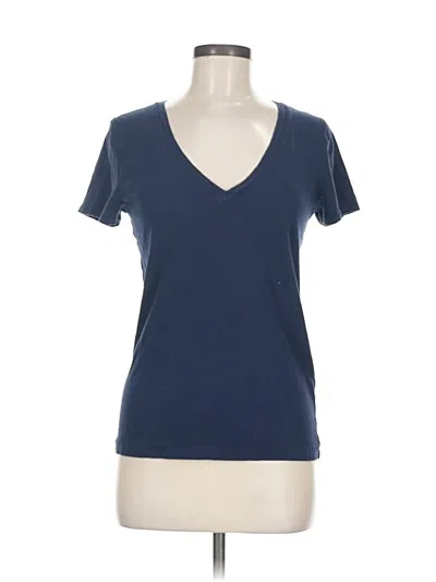 Pre-owned J.crew Factory Store Short Sleeve T-shirt In Blue