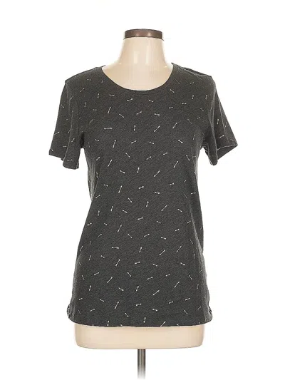 Pre-owned J.crew Factory Store Short Sleeve T-shirt In Gray