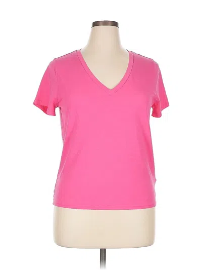 Pre-owned J.crew Factory Store Short Sleeve T-shirt In Pink