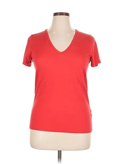 Pre-owned J.crew Factory Store Short Sleeve T-shirt In Red