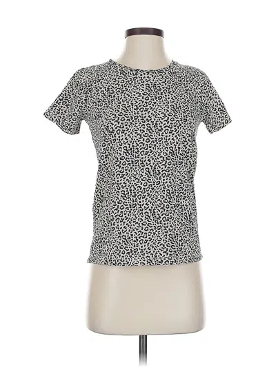 Pre-owned J.crew Factory Store Short Sleeve T-shirt In Silver