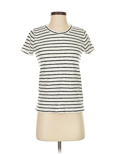 Pre-owned J.crew Factory Store Short Sleeve T-shirt In White