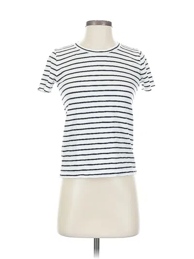 Pre-owned J.crew Factory Store Short Sleeve T-shirt In White