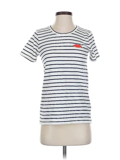 Pre-owned J.crew Factory Store Short Sleeve T-shirt In White