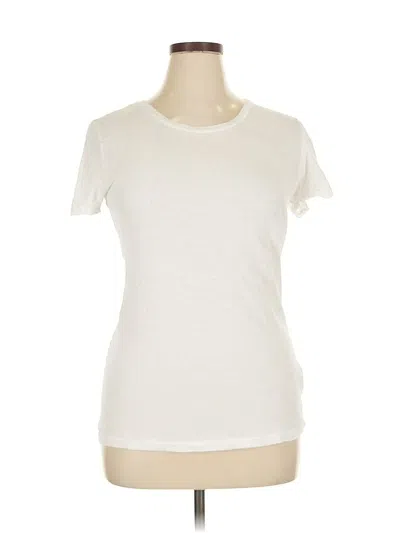 Pre-owned J.crew Factory Store Short Sleeve T-shirt In White