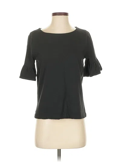 Pre-owned J.crew Factory Store Short Sleeve Top Gray Boatneck Tops