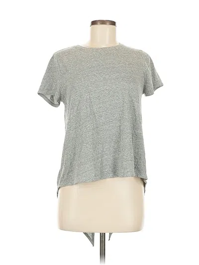 Pre-owned J.crew Factory Store Short Sleeve Top Gray Crew Neck Tops