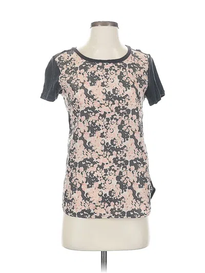 Pre-owned J.crew Factory Store Short Sleeve Top Pink Scoop Neck Tops